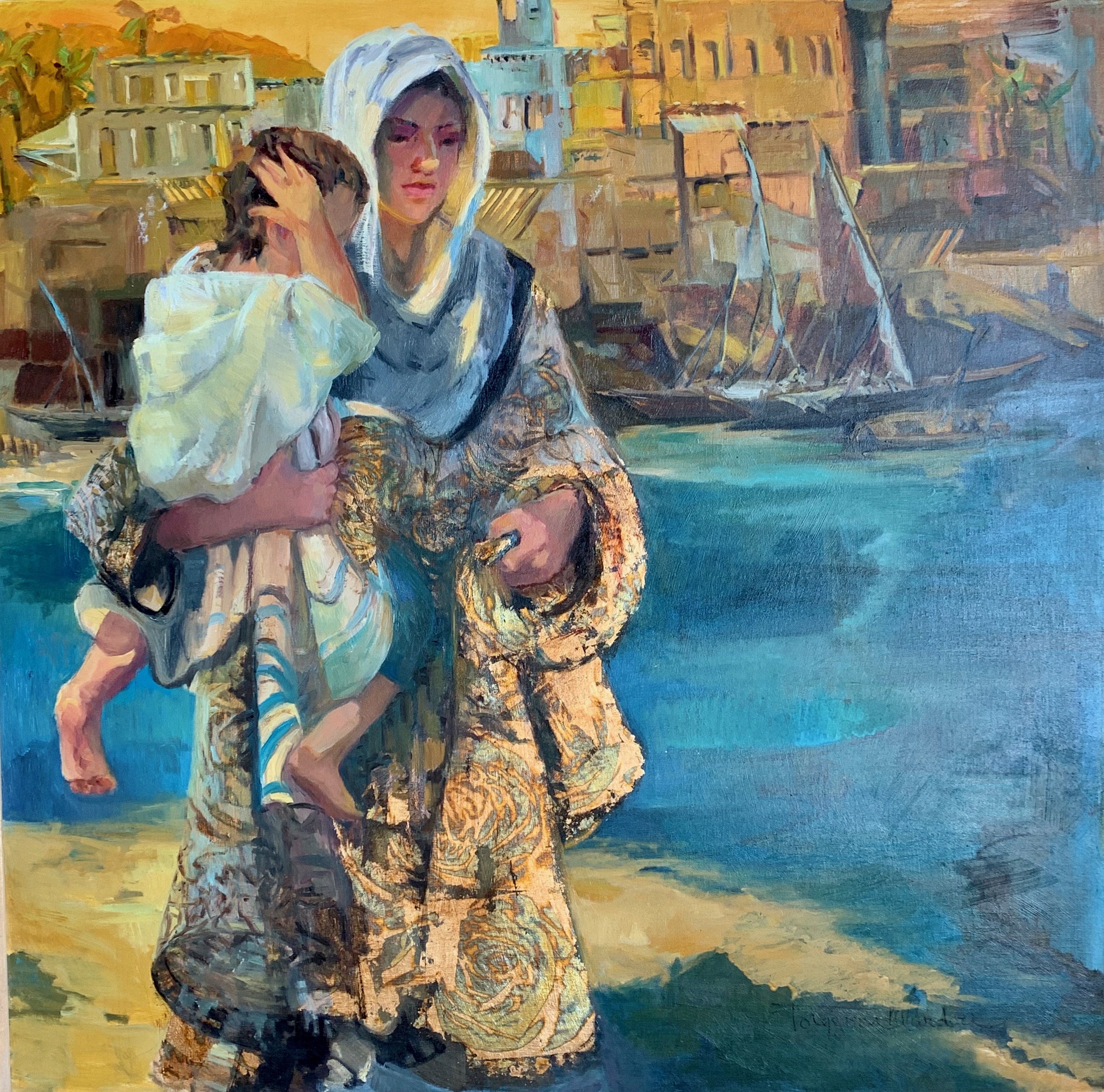 Sojourn In Egypt 36 x 36